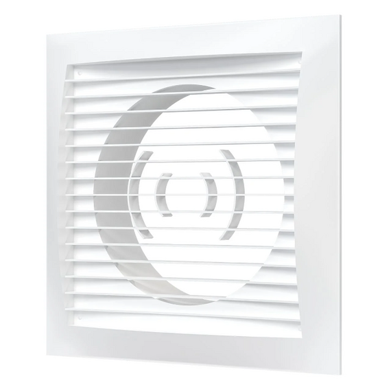 Вытяжная вентиляционная решетка из АБС-пластика с фланцем Era 2020РС16Ф 20х20 D160 White фото
