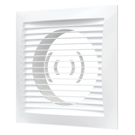 Вытяжная вентиляционная решетка из АБС-пластика с фланцем Era 1515РС10Ф 15х15 D100 White фото