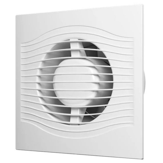 Ventilator evacuare axial cu supapa VentEurope ELEGIA 100 BD D100 White