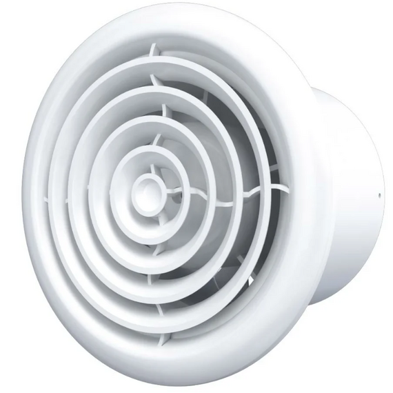 Ventilator de evacuare axial pentru tavan VentEurope CIRCLE 125 D125 White