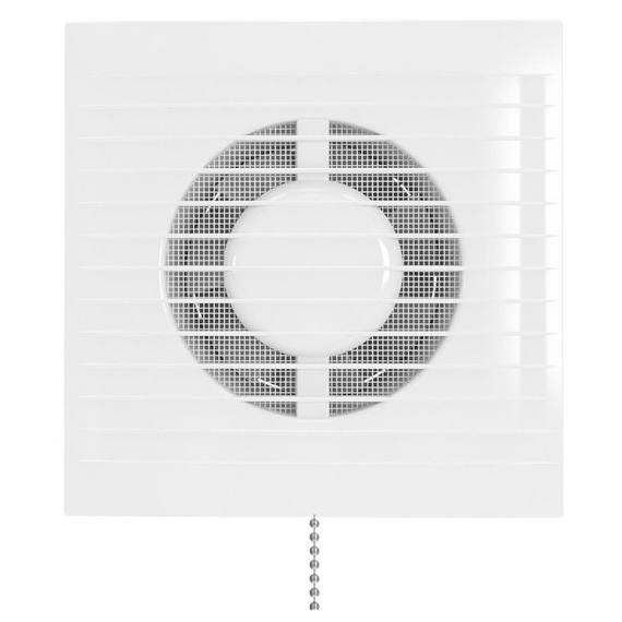 Ventilator de evacuare cu intrerupator si grila VentEurope REFINED 125 PS White, 2 image