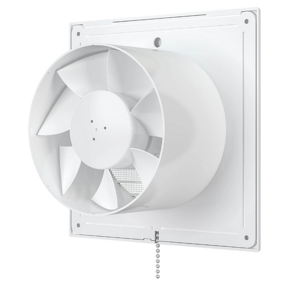 Ventilator de evacuare cu intrerupator si grila VentEurope REFINED 125 PS White, 4 image