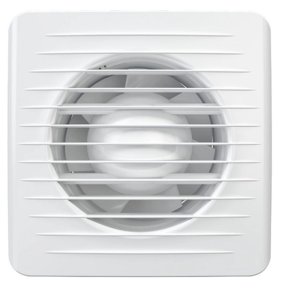 Осевой вытяжной вентилятор с сеткой VentEurope CLASSIC 100 D100 White, изображение [1] фото