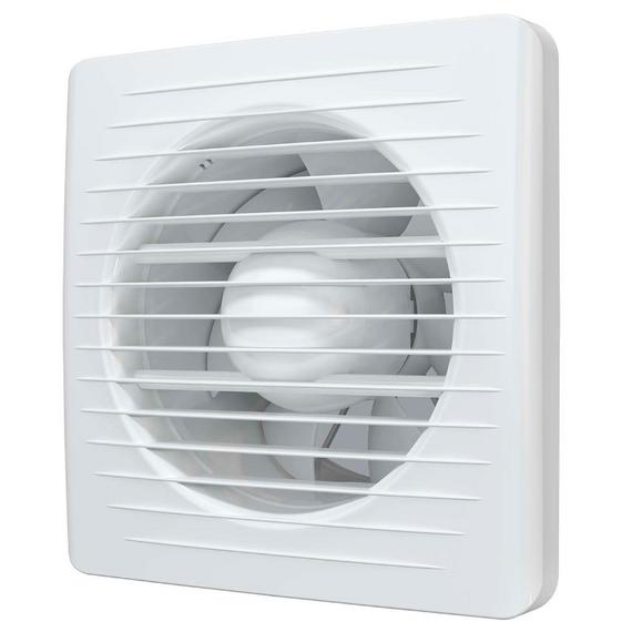 Осевой вытяжной вентилятор с сеткой VentEurope CLASSIC 125 White фото