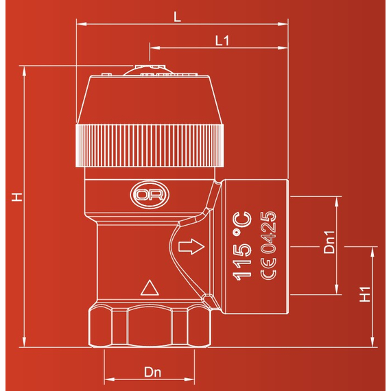 Ventil de siguranță LIGHT 3 Bar 1/2 FF OR, 3 image