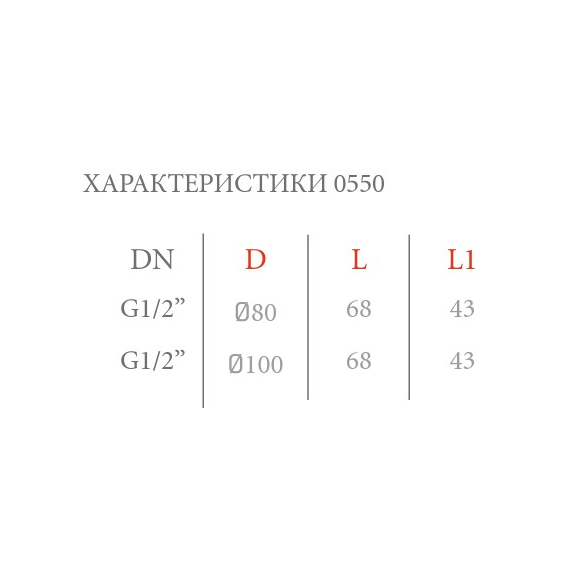 Termometru 1/2'', 0-120C, d.80mm (+ ștuțer) OR, 2 image