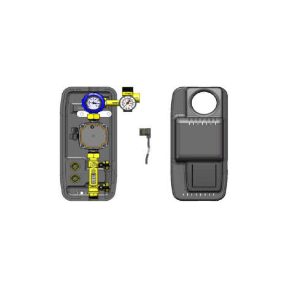 Циркуляционная группа без насоса прямая Novasfer NOVASOL MONO 6 bar 2-12 l/min, 2 image