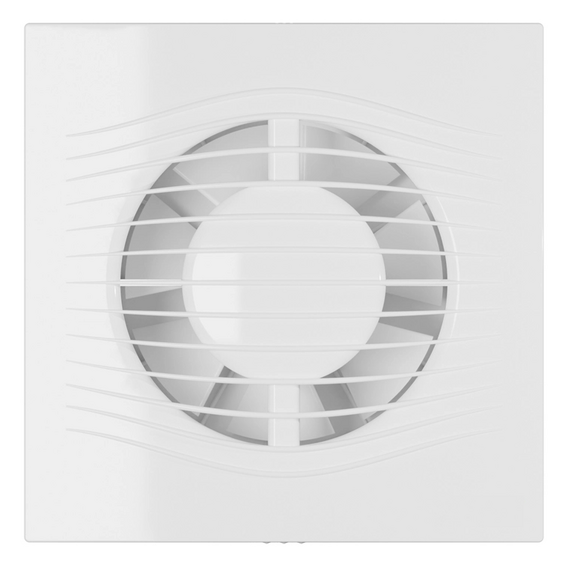 Ventilator evacuare axial cu timer electronic VentEurope ELEGIA 100 BD T D100 White, 2 image