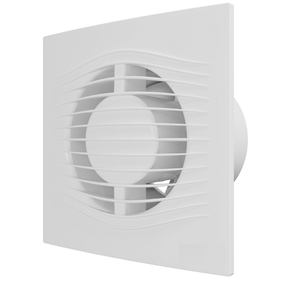 Ventilator evacuare axial cu supapa VentEurope ELEGIA 150 BD D150 White, 2 image