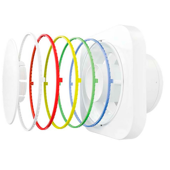 Осевой вытяжной вентилятор VentEurope ROUND 125 White, изображение [1] фото