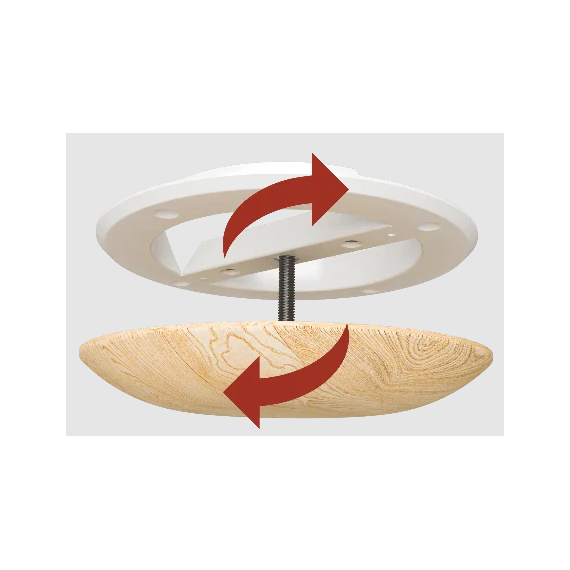 Anemostat pentru saună și baie Era 10DW D100 Pine, 5 image