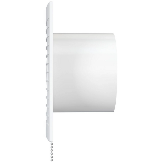 Ventilator axial de extractie cu intrerupator si grila VentEurope REFINED 100 PS White, 3 image