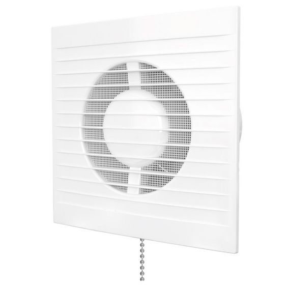 Ventilator axial de extractie cu intrerupator si grila VentEurope REFINED 100 PS White