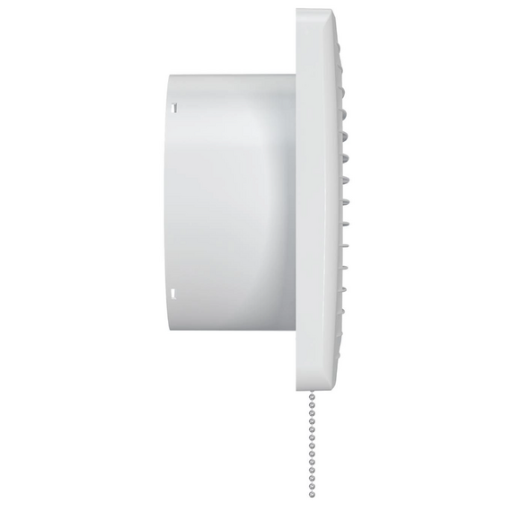 Осевой вытяжной вентилятор с сеткой и шнурком VentEurope CLASSIC 125 PS White, изображение [1] фото