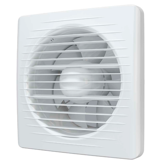 Ventilator de evacuare axial cu supapa VentEurope CLASSIC 150 BD White