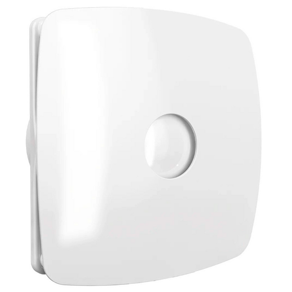 Ventilator de evacuare axial cu supapa VentEurope FINE 100 BD White