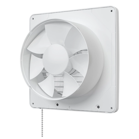 Осевой вытяжной вентилятор с сеткой и шнурком VentEurope CLASSIC 150 PS White, изображение [1] фото