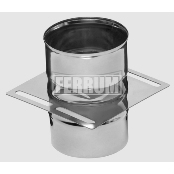 Placă de montaj pentru coș de fum cu o singură perețe Ferrum D115 (0,8mm), 2 image