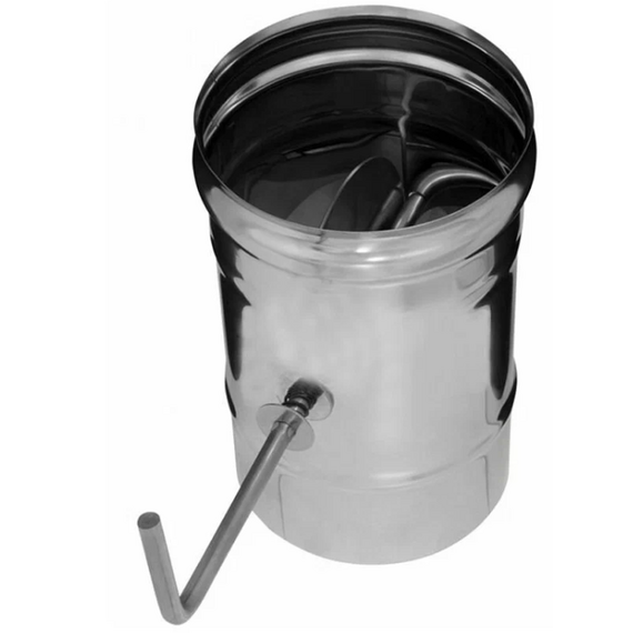 Regulator pentru evacuarea fumului Ferrum D130 (0,5 mm)