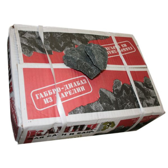 Камень для сауны Теплодар Габбро-диабаз 20 кг (коробка), изображение [1] фото
