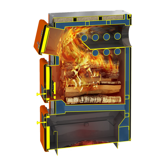 Твердотопливный котел 28 кВт Теплодар Куппер ПРО 28 (2.0), изображение [1] фото