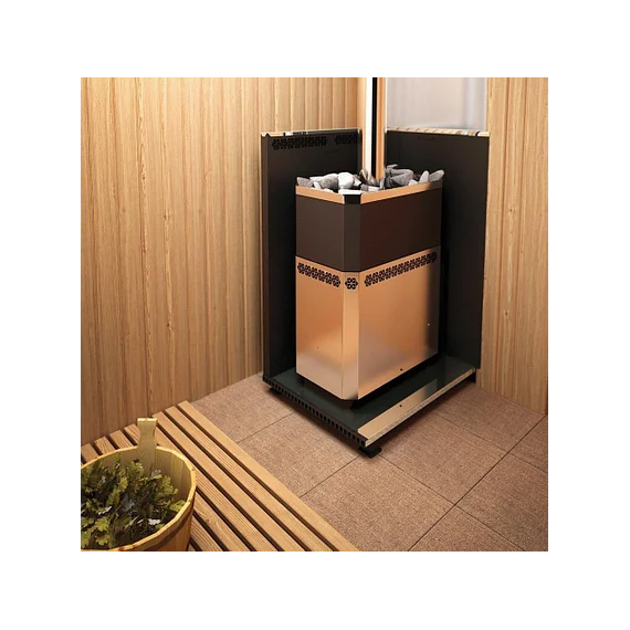 Печь для бани Теплодар РУСЬ-18 ЛНЗП Профи Панорама 1.1 (без двери и обрамления) 18 kW, изображение [1] фото