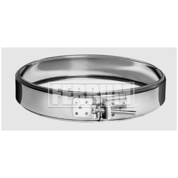 Хомут обжимной для дымохода Ferrum D180 (0,5мм), изображение [1] фото