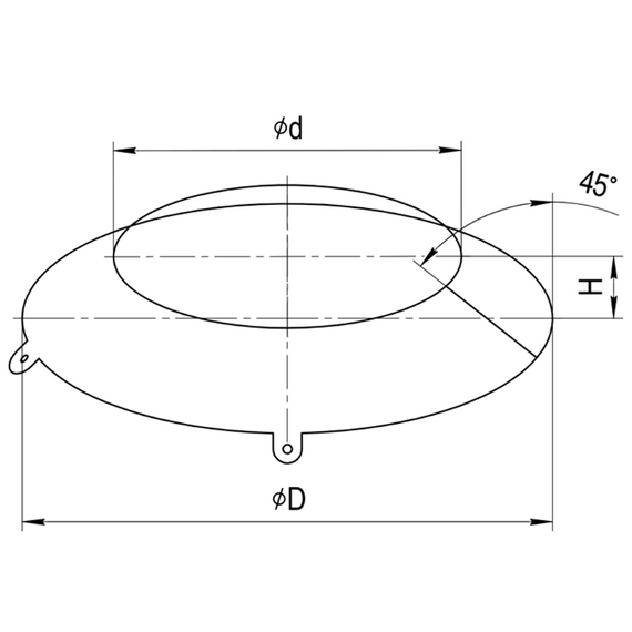 Фланец для дымохода Ferrum D250-280 (0,5мм), изображение [1] фото