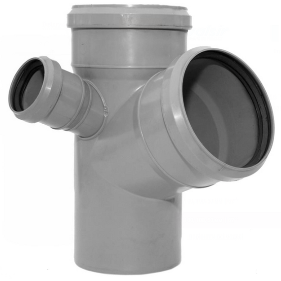 Cruce dublă plană, 110/50/110, unghi de 67°, HTED Valsir