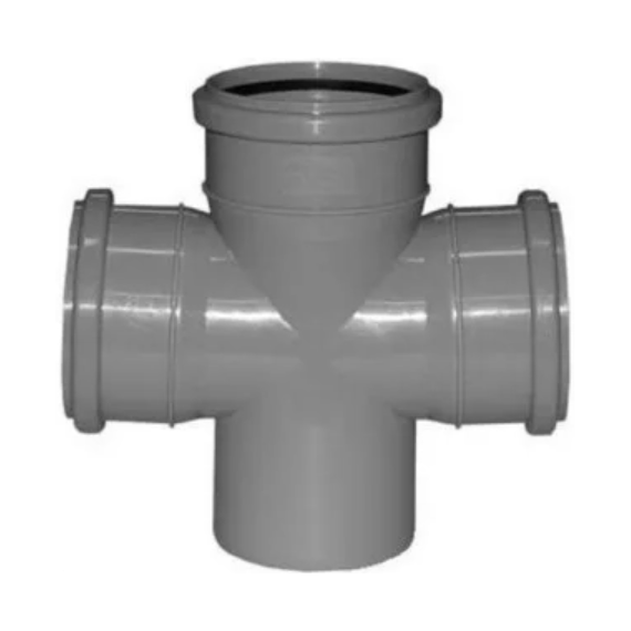 Крестовина одно плоскостная  110/110 угол 87° HTDA Valsir фото