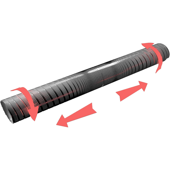 Conductă de aer flexibilă din aluminiu Aluvent 10BA AL D100 (2m), 7 image