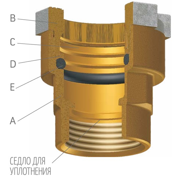 Adaptor pentru metal BSR-DIN 21x1/2 M OR, 4 image