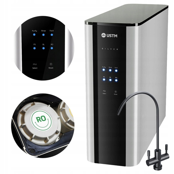 Система обратного осмоса 3 ступени RO SILVER BLACK USTM