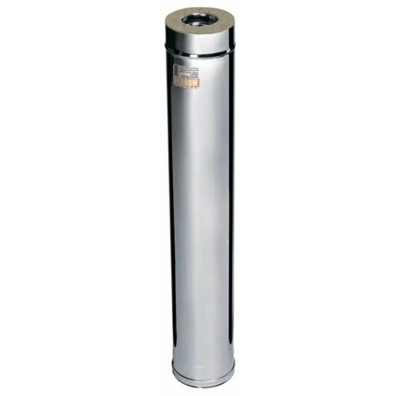 Coș de fum sandwich cu perete dublu 1m Ferrum (430/0,8) D115x200, 2 image