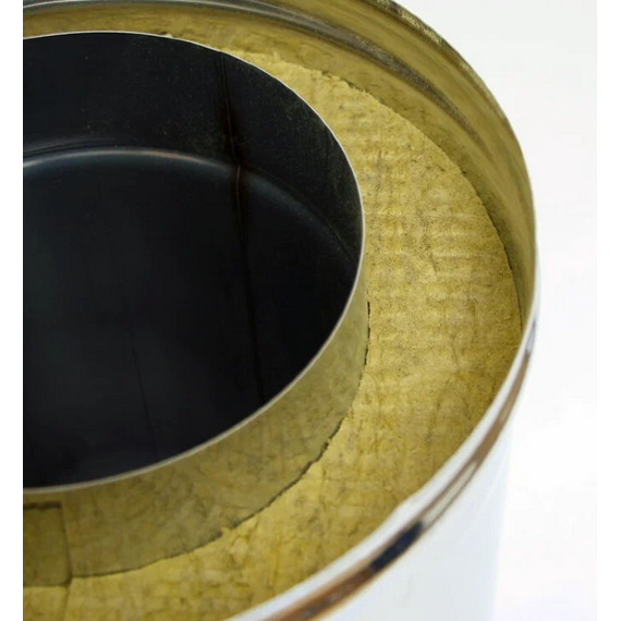 Сэндвич-колено для дымохода 135° Ferrum (430/0,5мм) D115х200, изображение [1] фото