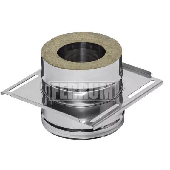 Площадка монтажная для двустенного дымохода Ferrum D130x200 (1,5мм), изображение [1] фото