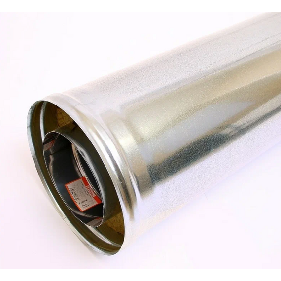 Țeavă dublă perete, 1 m Ferrum (430/0,5) D130x200, 4 image