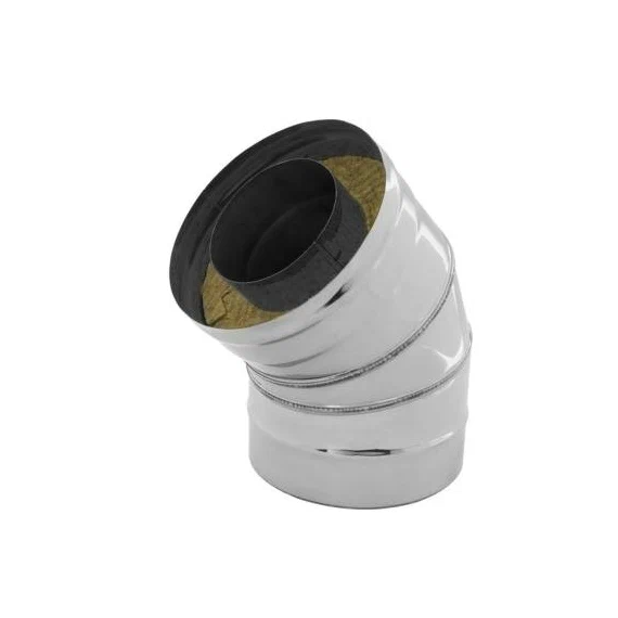 Cot pentru coșul de fum tip sandwich, 135° Ferrum (430/0,5 mm) D130x200, 9 image
