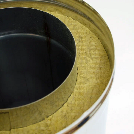 Сэндвич-тройник для дымохода 90° Ferrum (430/0,5) D130x200, изображение [1] фото