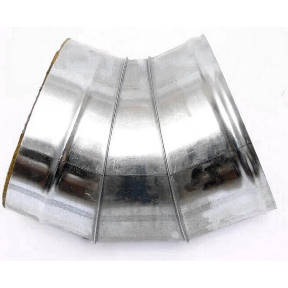 Сэндвич-колено для дымохода 135° Ferrum (430/0,8мм) D150x210, изображение [1] фото