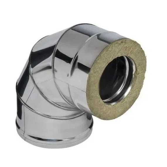 Colț sanitar pentru coș de fum 90° Ferrum (430/0,5mm) D150x210, 2 image