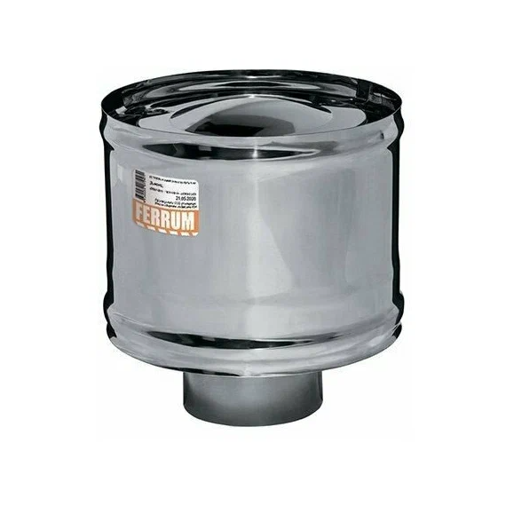 Umbrelă-K cu protecție împotriva vântului pentru coș de fum Ferrum D115 (0,5mm), 2 image