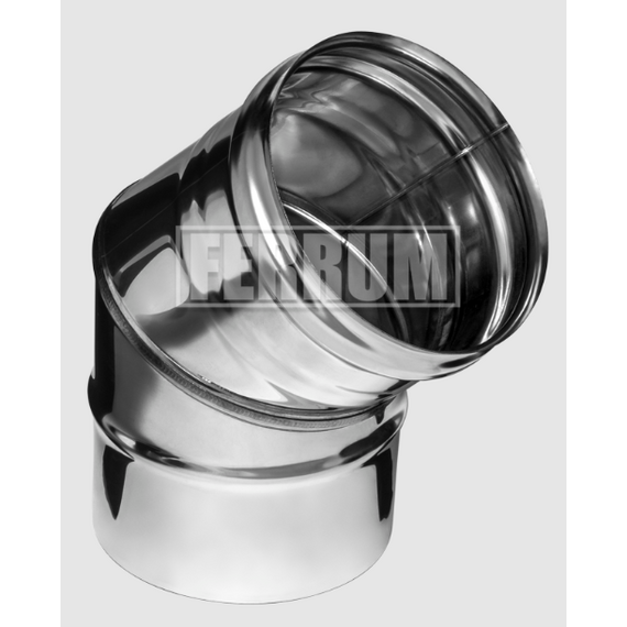 Colț de 135° pentru coș de fum (2 secțiuni) Ferrum D115 (0,5mm), 4 image