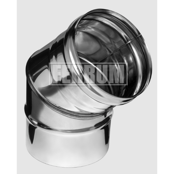 Colț de 135° pentru coș de fum (2 secțiuni) Ferrum D115 (0,8mm), 4 image