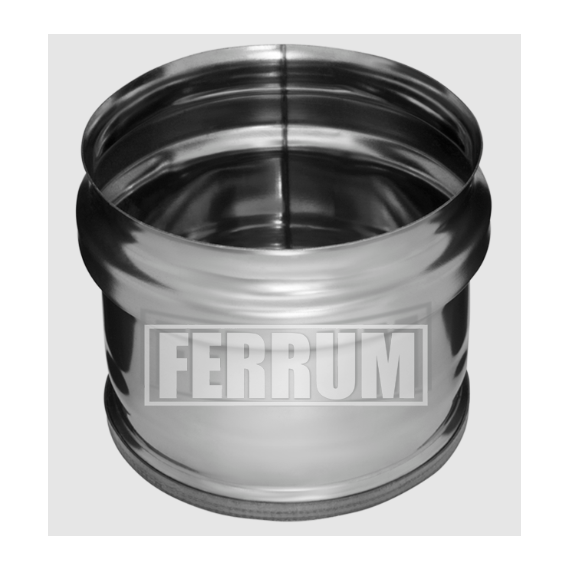 Capac extern pentru țeavă de evacuare a fumului inferior Ferrum D130 (0,5 mm), 3 image