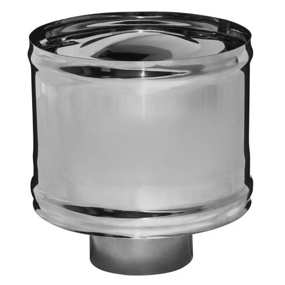 Parasolar cu protecție împotriva vântului pentru țeavă de evacuare a fumului Ferrum D130 (0,5 mm)