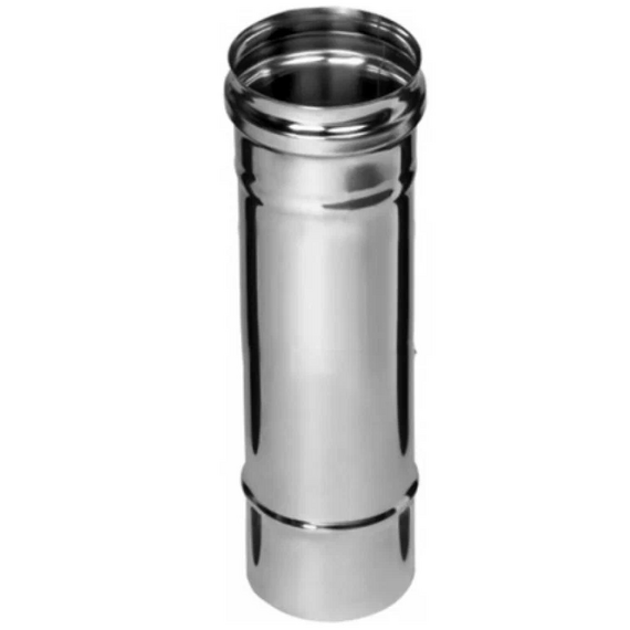 Coș de fum cu un singur perete 0,25m Ferrum D180 (0,5mm), 2 image