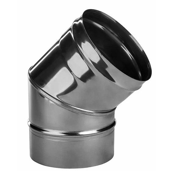 Colț 135° pentru coșul de fum (2 secțiuni) Ferrum D180 (0,5mm), 2 image