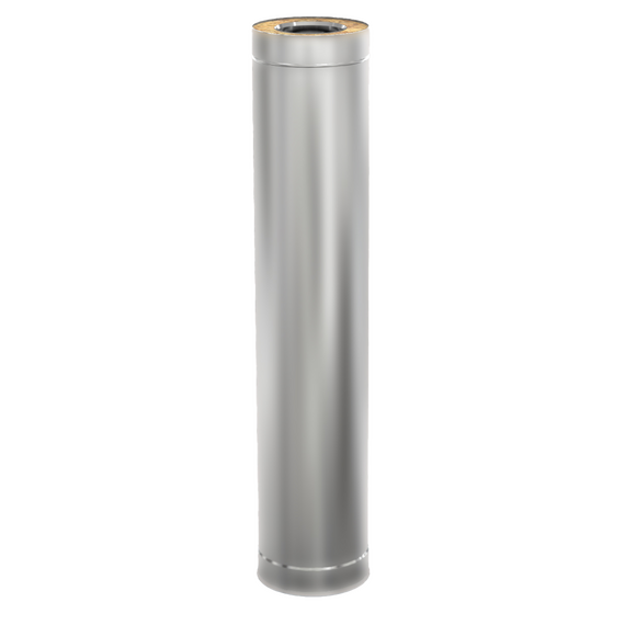 Sandwich coș de fum cu pereti dubli 1m TEPLODAR D115x200 o/n