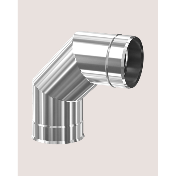 Colț unghi 90° pentru coș de fum TEPLODAR Профи D115, 2 image